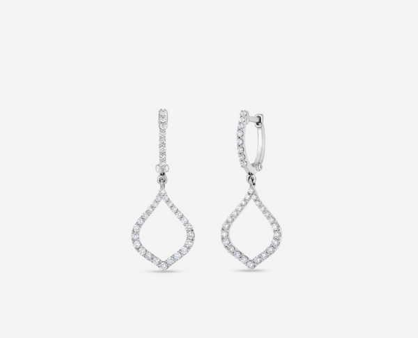 Roberto Coin White Earrings With Diamonds+Ruby