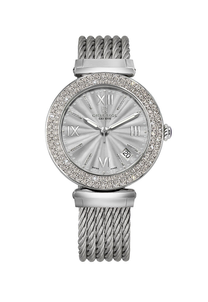 Charriol Alexandre C Silver Brushed Watch