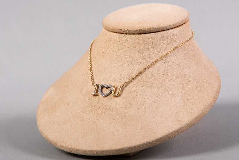 Quimera Collar I Love You Diamantes 18K