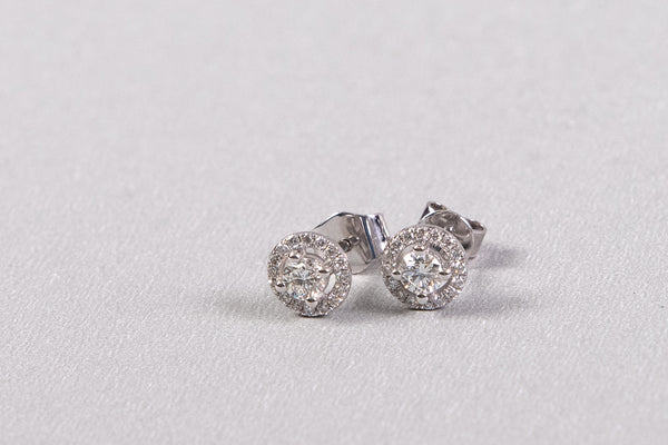 Quimera Aretes Studs Jackets Diamante Pave 18K