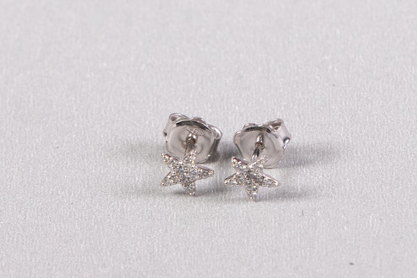 Quimera Aretes Studs Estrella Diamante Pave 18K