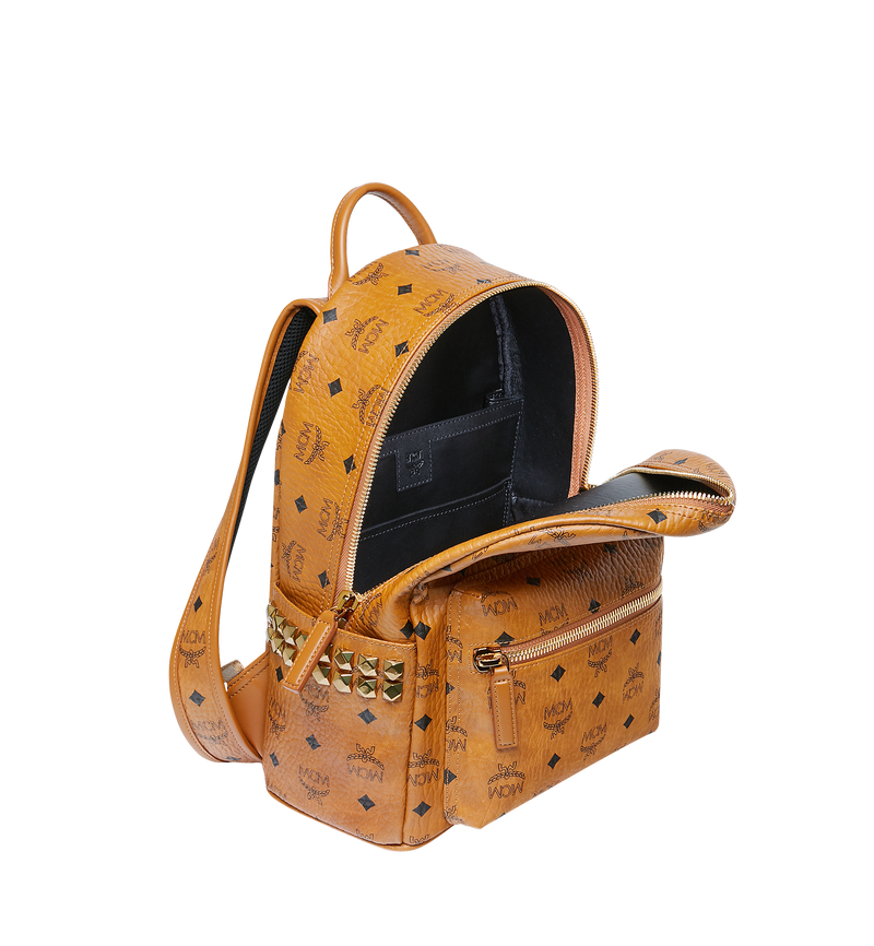 MCM Mini Stark Side Studs Backpack in Visetos Cognac - A World Of Goods For  You, LLC