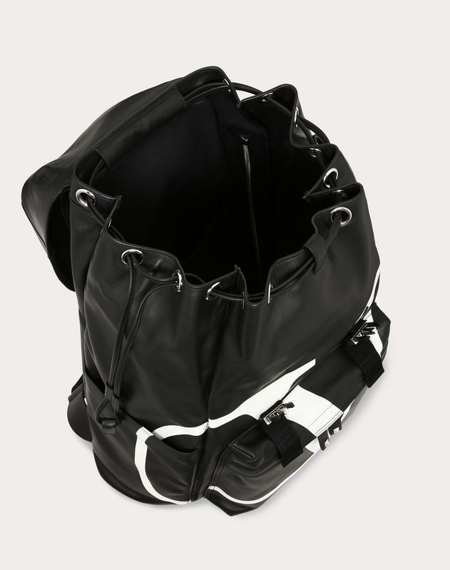 NWT VALENTINO BY MARIO VALENTINO Seanye Leather Backpack Black