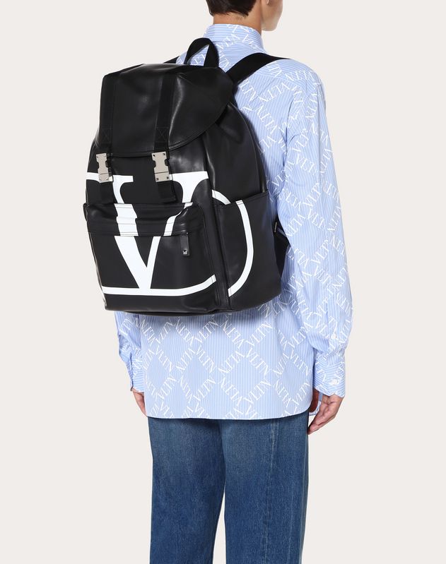 Vegan leather backpack MARIO VALENTINO Blue in Vegan leather - 36440414
