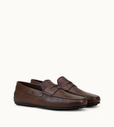 Tod's City Gommino Driving Shoes In Leather