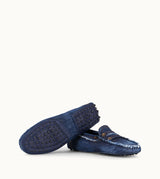 Tod's Gommino Driving Shoes In Denim