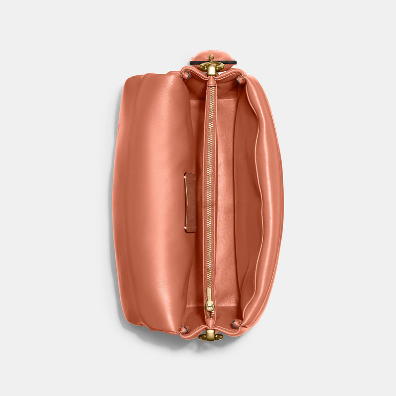 Coach orange Leather Pillow Tabby Cross-Body Bag