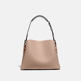 COACH COLORBLOCK LEATHER WILLOW SHOULDER BAG
