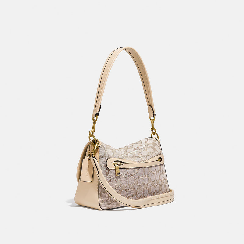 Buy Coach Ivory Tabby Signature Leather Medium Shoulder Bag for
