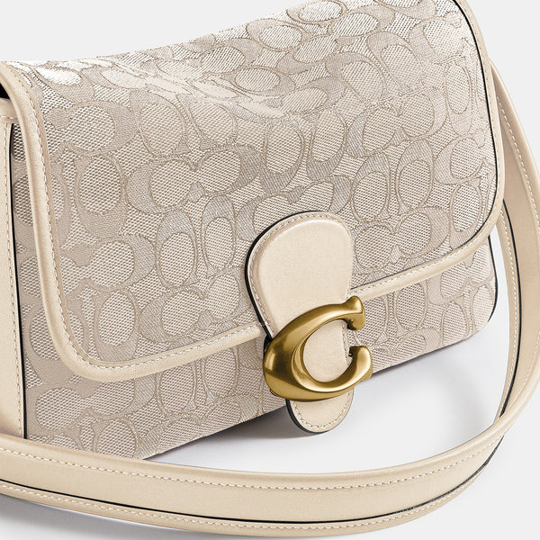 COACH SOFT TABBY SHOULDER BAG IN SIGNATURE JACQUARD