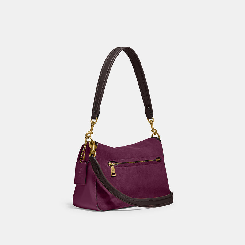 Coach Bags | Coach Wine Leather Town Tote | Color: Purple/Red | Size: Os | Danipaxto's Closet