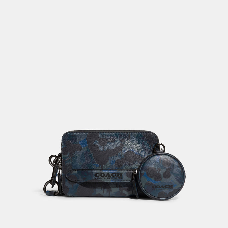 COACH CHARTER CROSSBODY WITH HYBRID POUCH WITH CAMO PRINT –