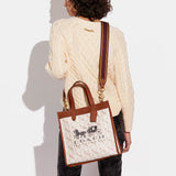 COACH HORSE AND CARRIAGE WITH CARRIAGE BADGE COATED CANVAS FIELD TOTE