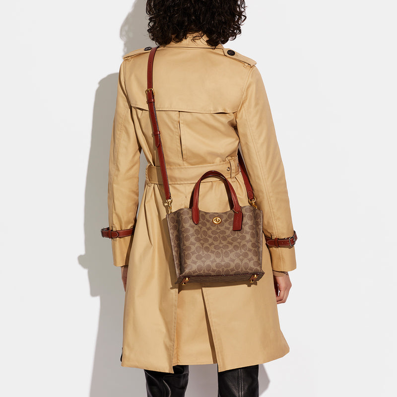 Coach Coated Canvas Signature Willow Tote
